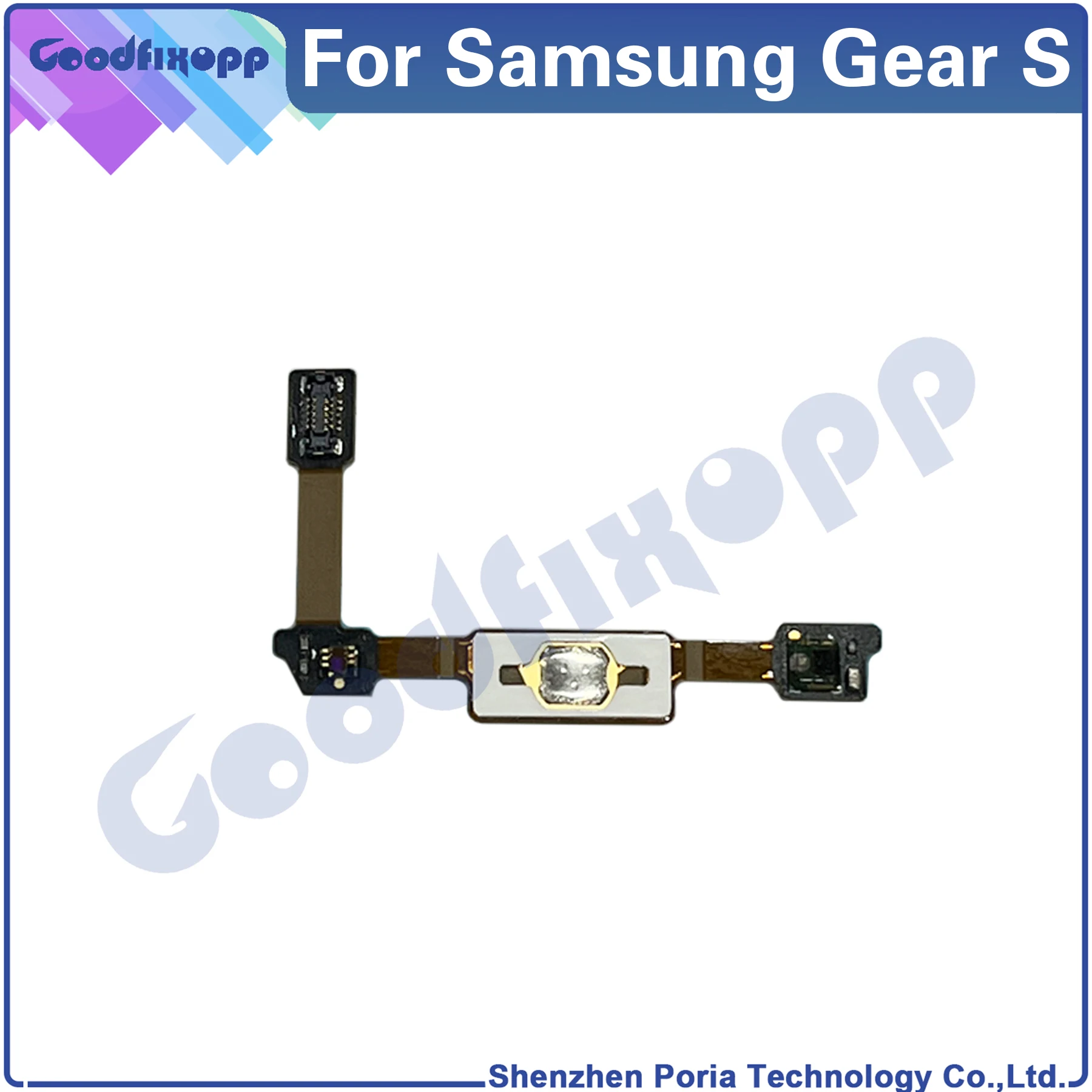 

For Samsung Gear S SM-R750 R750 Power On Off Key Button Flex Cable Repair Parts Replacement