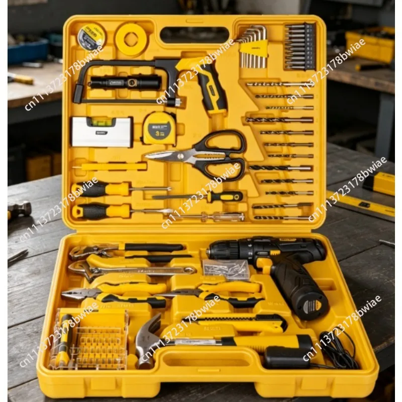 1085L Box Comprehensive Repair Kit Household Tool Set Hardware Manual Tool Set Woodworking Electrician
