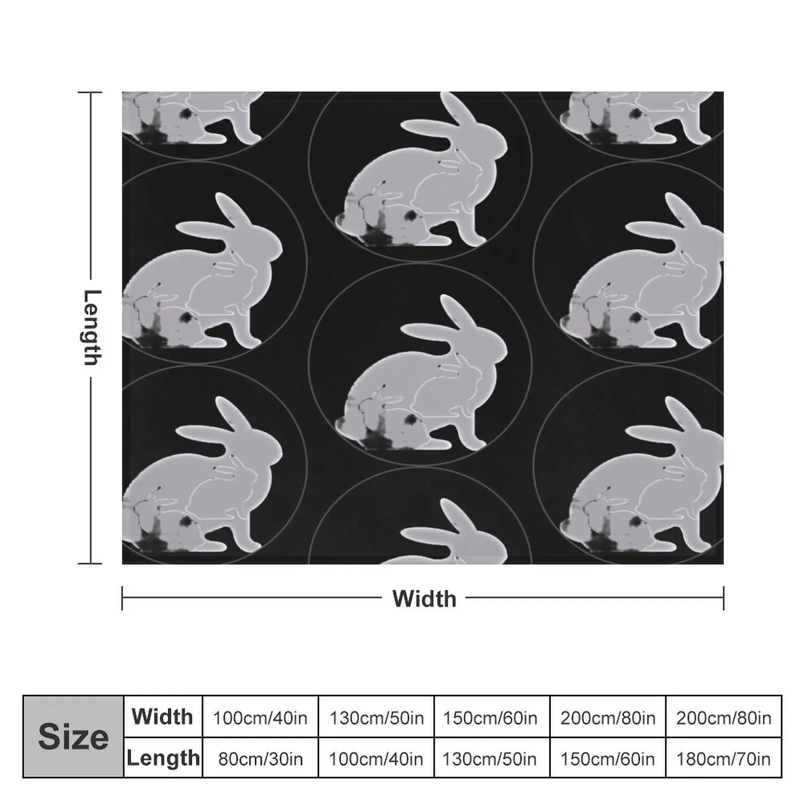 Grunge Rabbit Triads Throw Blanket Vintage Sofas Cute Plaid warm for winter Blankets