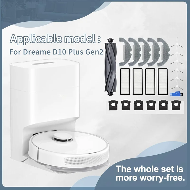 A02V-Vacuum Cleaner Replacement Parts-Accessory Kit For DREAME D10 Plus Gen 2 Durable Upgrade Components