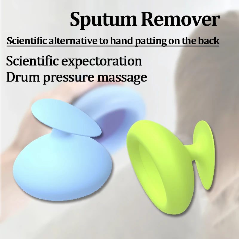 Silicone Palm Chest Percussion Cup Chest Physical Aid Therapy Cup Mucus Flutter Removal