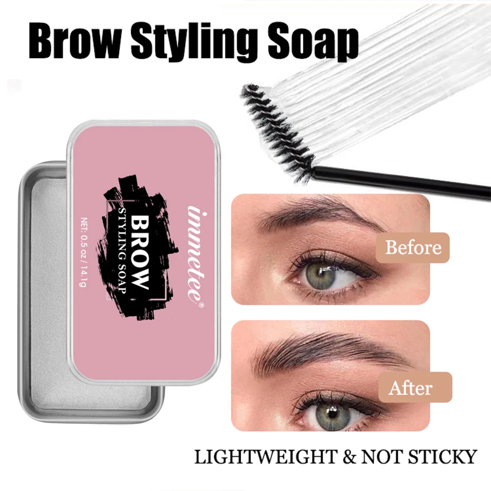 

Eyebrow Styling Gel Brows Wax Sculpt Soap Waterproof Long-Lasting 3D Eyebrow Natural Transparent Eyebrow Women's Cosmetics