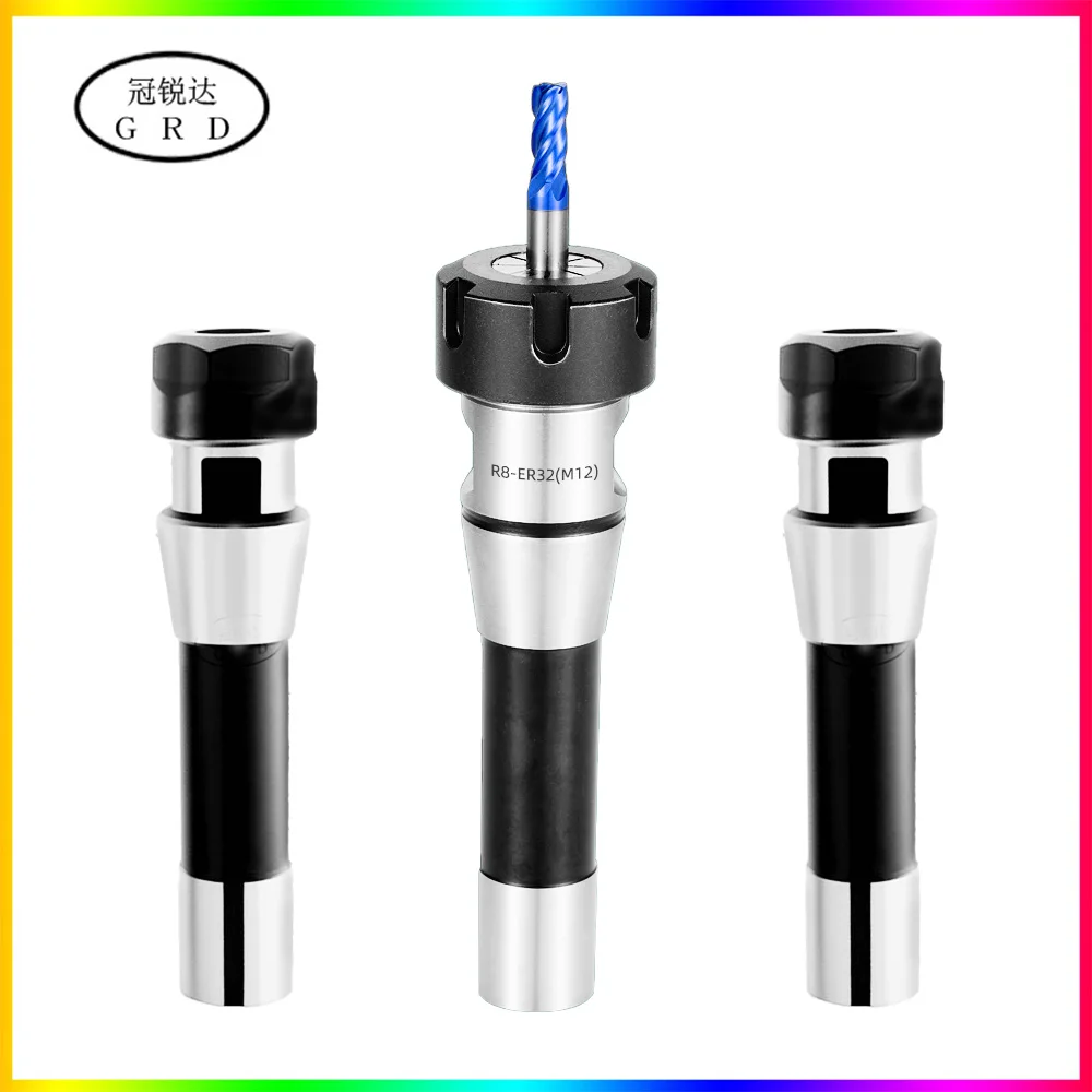 1PCS R8 ER Tool Holder ER16 ER20 ER25 ER32 ER40 M12 7/16 20UNF Tool Holder milling machine Collet Chuck Spindle Tool holder