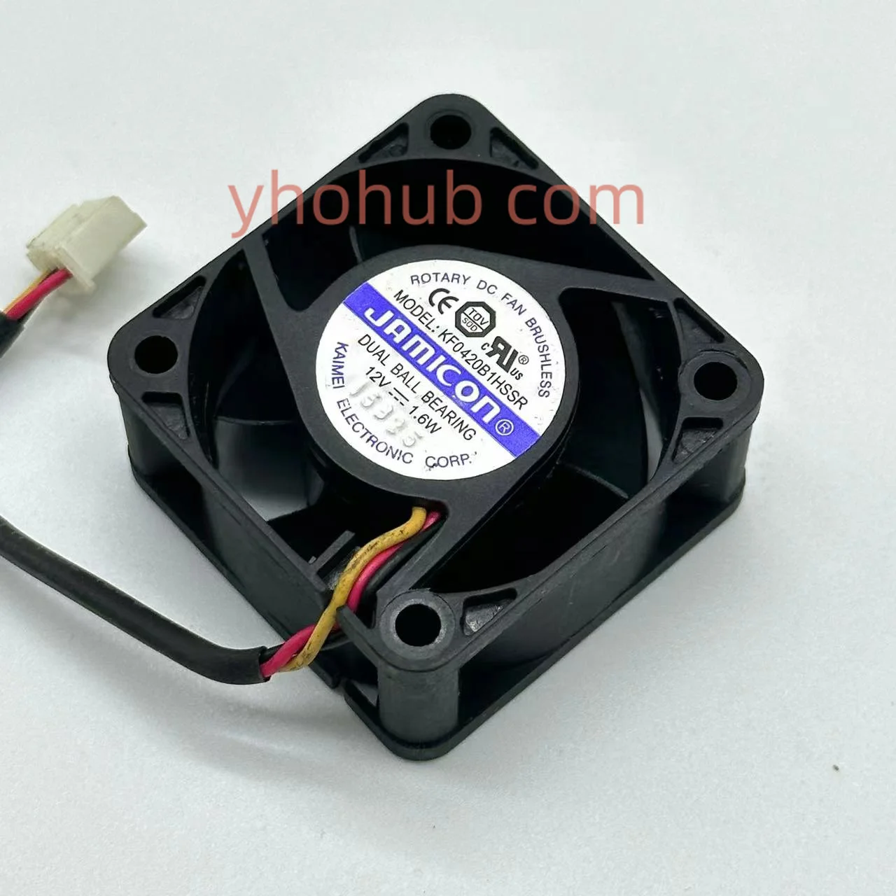 

Jamicon KF0420B1HSSR DC 12V 1.6W 40x40x20mm 3-Wire Server Cooling Fan