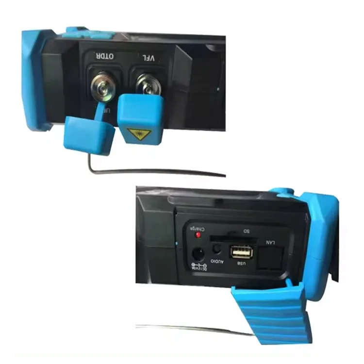 يده الألياف VFL وظيفة تستر الألياف البصرية المجال الزمني الانعكاسات شبكة FTTX SC LC FC ST Pon SM/MM TR600 OTDR #6