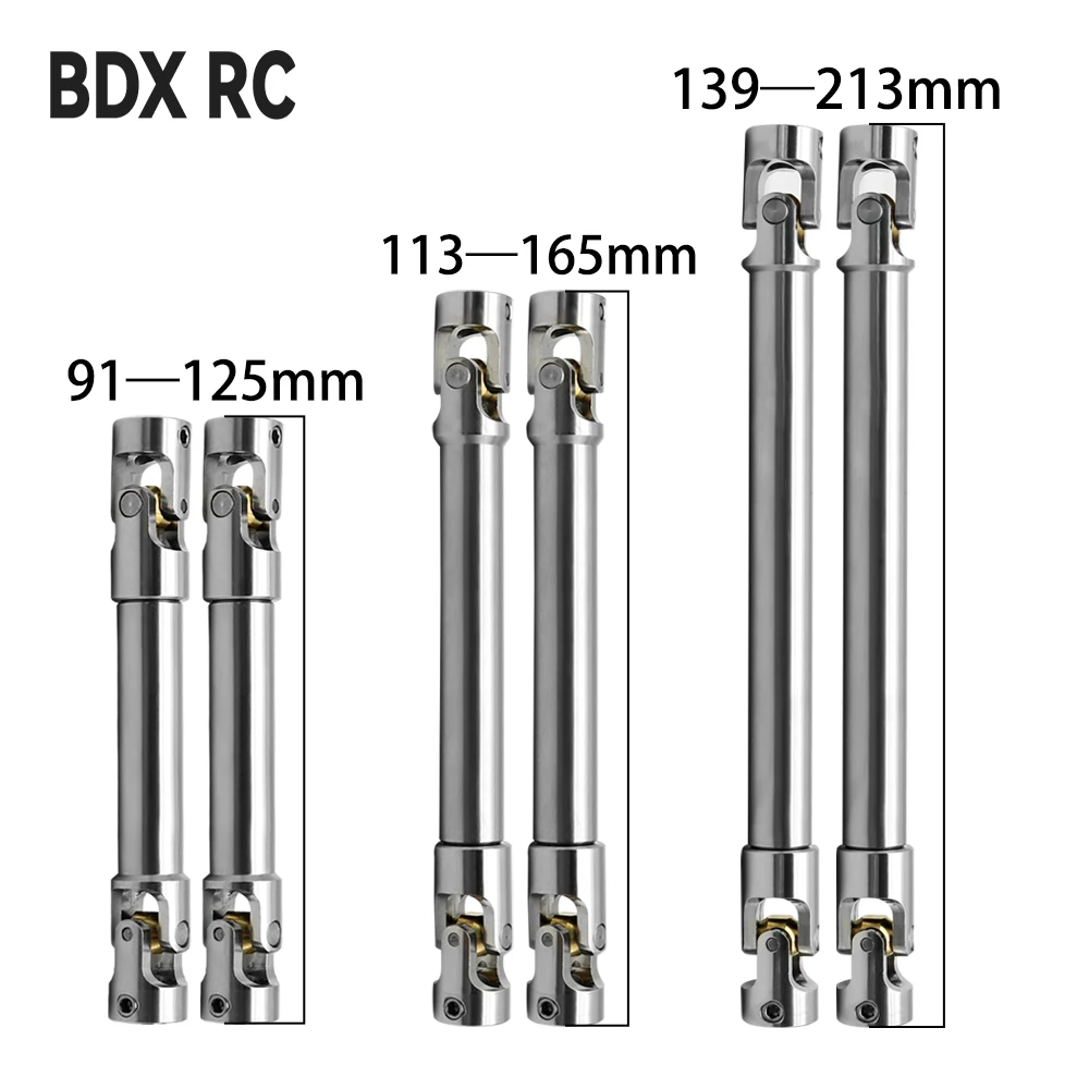 Stainless Steel Drive Shaft for 1/10 RC Crawler TRX4 TRX6 Axial SCX10 III RBX10 RR10 Wraith Capra D90 RC4WD Redcat GEN8