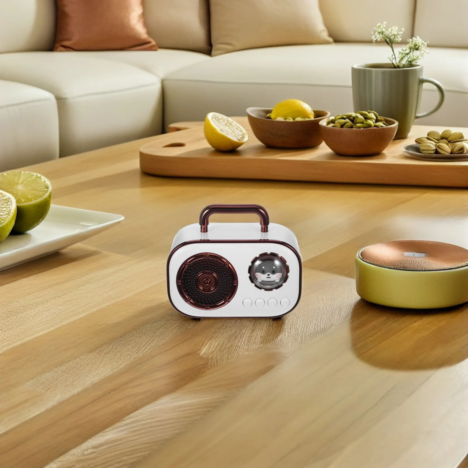 

Space Capsule Speaker Mini Portable Wireless Speaker Cute Compact Design for Home Office Outdoor Stereo Surround Sound