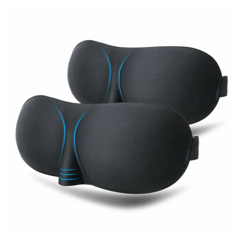 3D Sleeping Eye Mask Travel Rest Aid Eye Cover Patch Paded Soft Sleep Mask Portable Blindfold Travel Lunch Relax Break Eye Mask