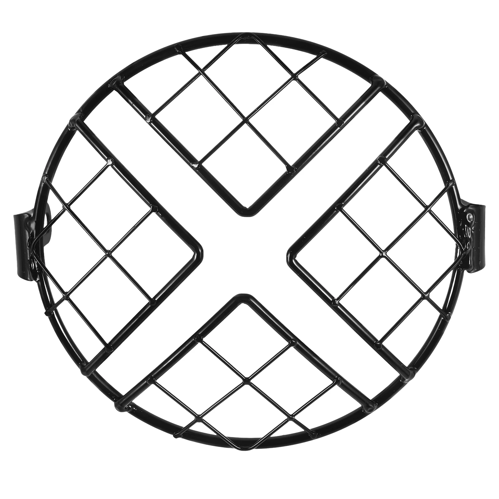

Headlight Protection Cover Motorcycle Headlight Protector Guard Retro Shape Metal Grill Durable Easy Installation Stylish