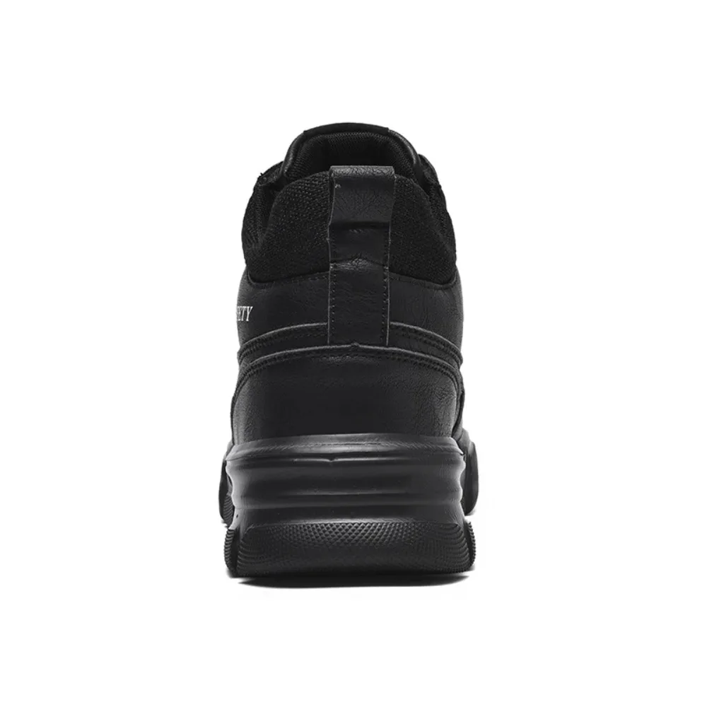 Man Safety Shoes Puncture-Proof Work Sneaker Waterproof Work Shoes Steel Toe Shoes Safety Boots Indestructible Shoes Lightweight