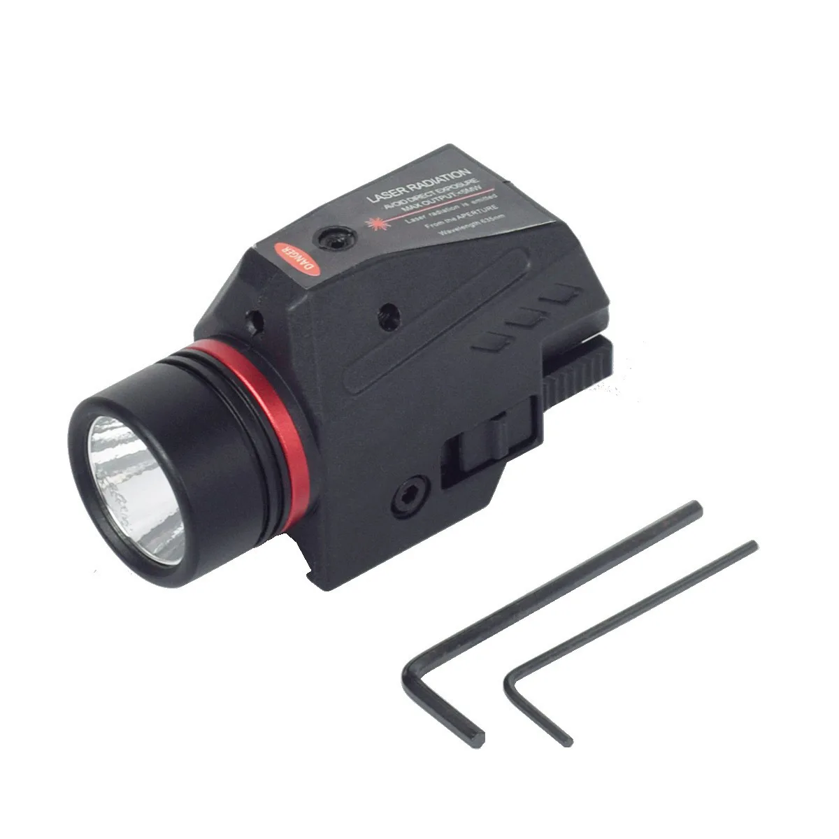 Taktyczna Mini Latarka LED do Airsoftu, Pistolet Zabawkowy, Celownik Laserowy Czerwony/Zielony, Latarka do Pistoletu Myśliwskiego, Szyna 20mm