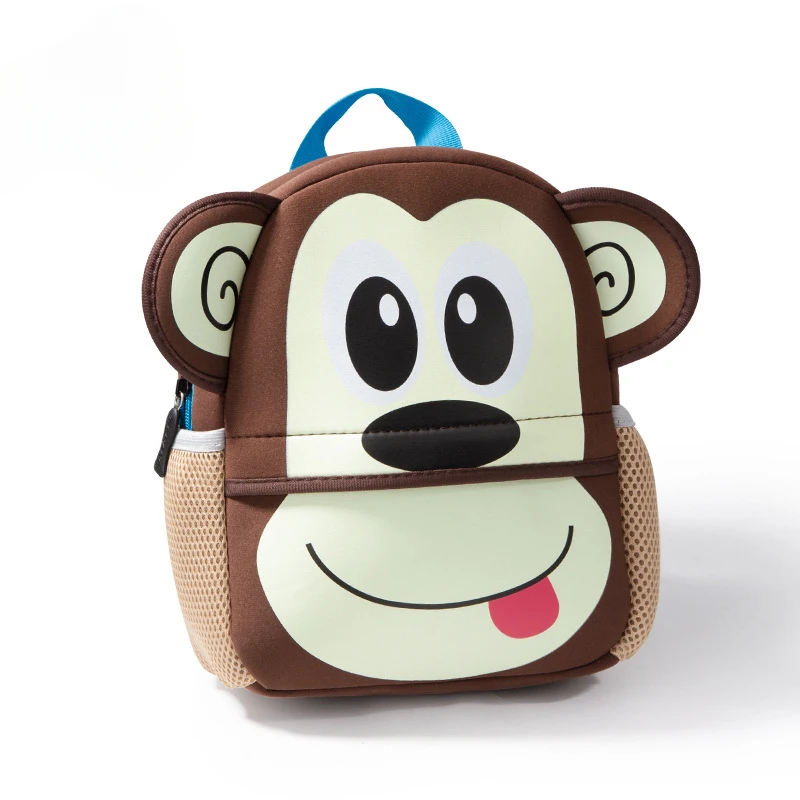 Children\'s Backpack Kindergarten Baby Cartoon Backpack Three-dimensional Diving Material Lightweight Spine Protection Backpack