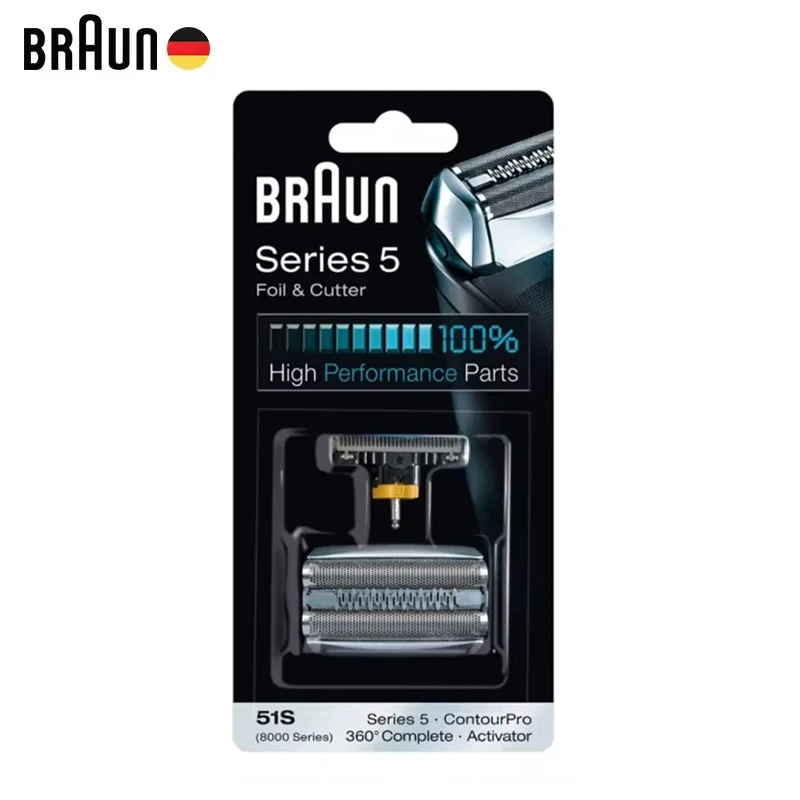 Braun 51S Shavers Heads Replacement Foil Cutter Blade for Electric Razor Series 5 8998 8595 8590 5643 5644 5645 590cc 570cc 570