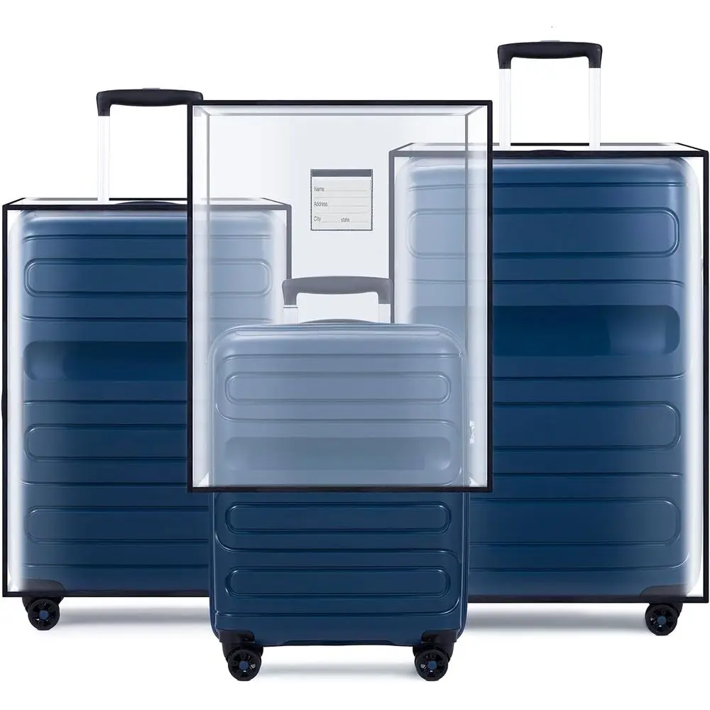 

Thickened Clear Large Suitcase Cover Protectors, 20, 24, 28 Sizes, Waterproof Dustproof Anti-Scratch Travel Covers