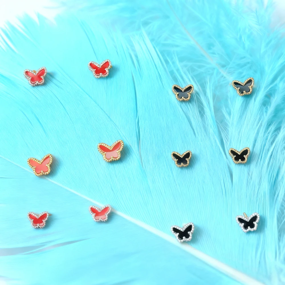 

Ювелирные изделия премиум-класса, женские мини-серьги-бабочки, изысканные, идеально подходят для вечеринки, отличный подарок подруге