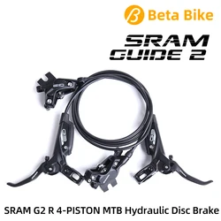 SRAM GUIDE G2 R Hydraulic Disc Brake MTB 4 PISTONS 850-1800mm 950-1800mm Front & Rear Black