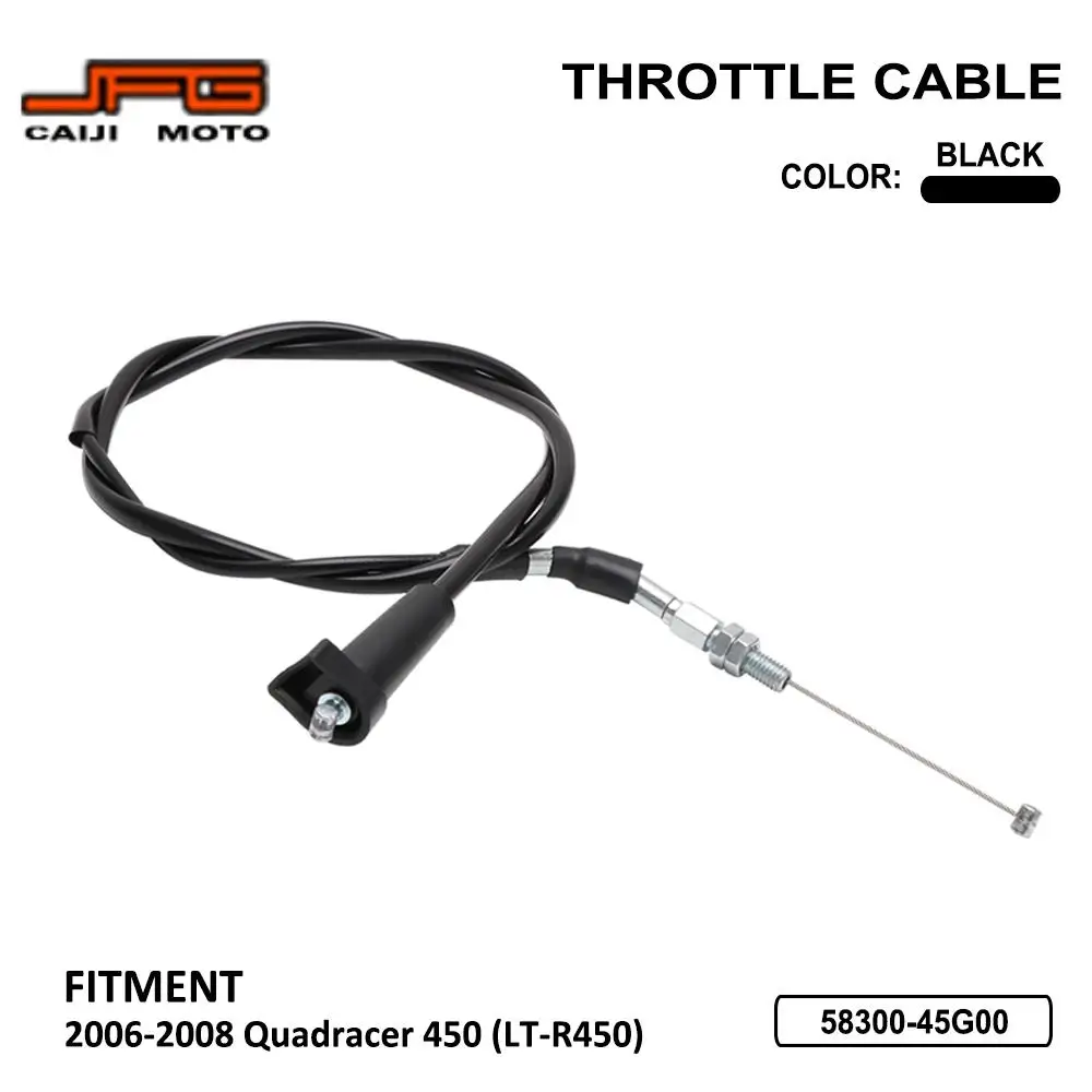 Motorcycle Throttle Cable For Suzuki Quadracer 450 LTR450 2006 2007 2008