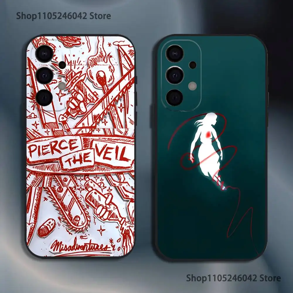 

P-Pierce The Veil Band For Samsung S25,S24,S21,S22,S23,S30,Ultra,S20,Plus,Fe,Lite,5G Black Cover Phone Case
