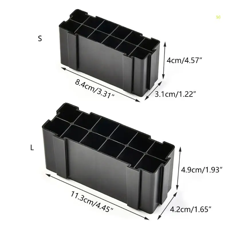 حامل مكتبي 24/12 فتحة فرشاة طلاء القلم حامل مُنظِم تخزين أدوات الطلاء دروبشيب