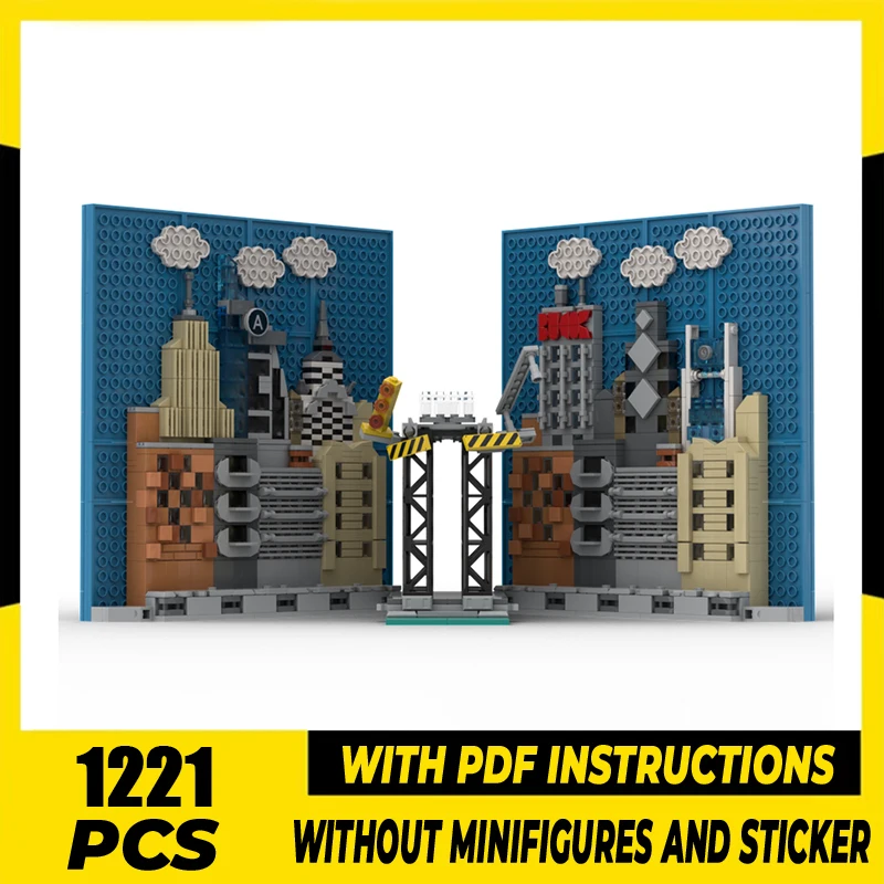 

Movie Model Moc Building Blocks Modular Spider Subway Book Nook Bricks Model DIY Assembly Construction Toy Holiday Birthday Gift
