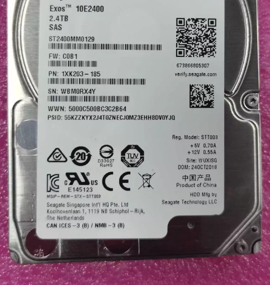 For Inspur AS2600 5300 5600 G2 G5 storage hard drive 2.4T 10K SAS ST2400MM0129