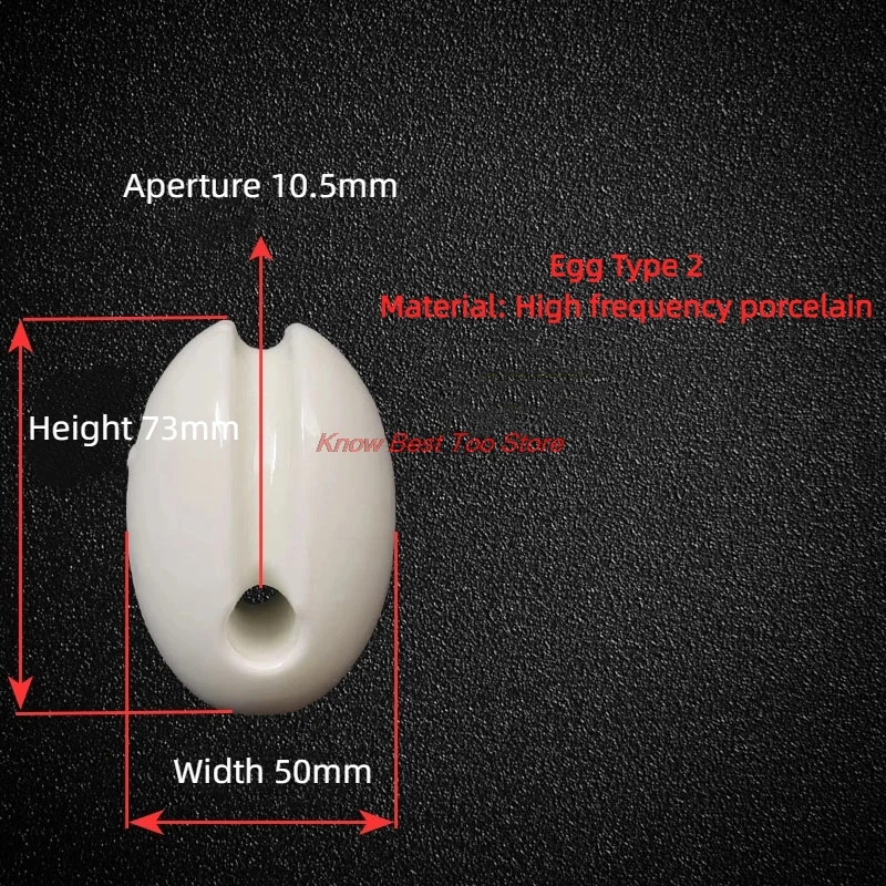 1PCS Ceramic Mount Short-wave Antenna Insulator Marine Insulator Tightening Insulator High-voltage Balance Tank Insulator J-9