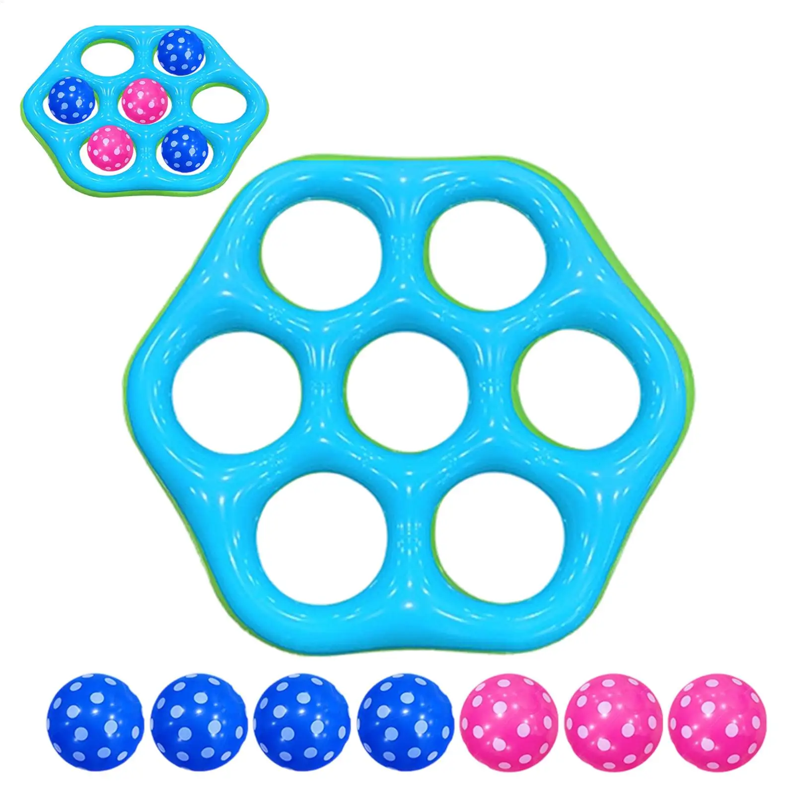 

Игры для бассейна: игрушка для метания шестиугольных колец, игра в метание колец для пляжа, двора, вечеринок, отпуска, семейных поездок