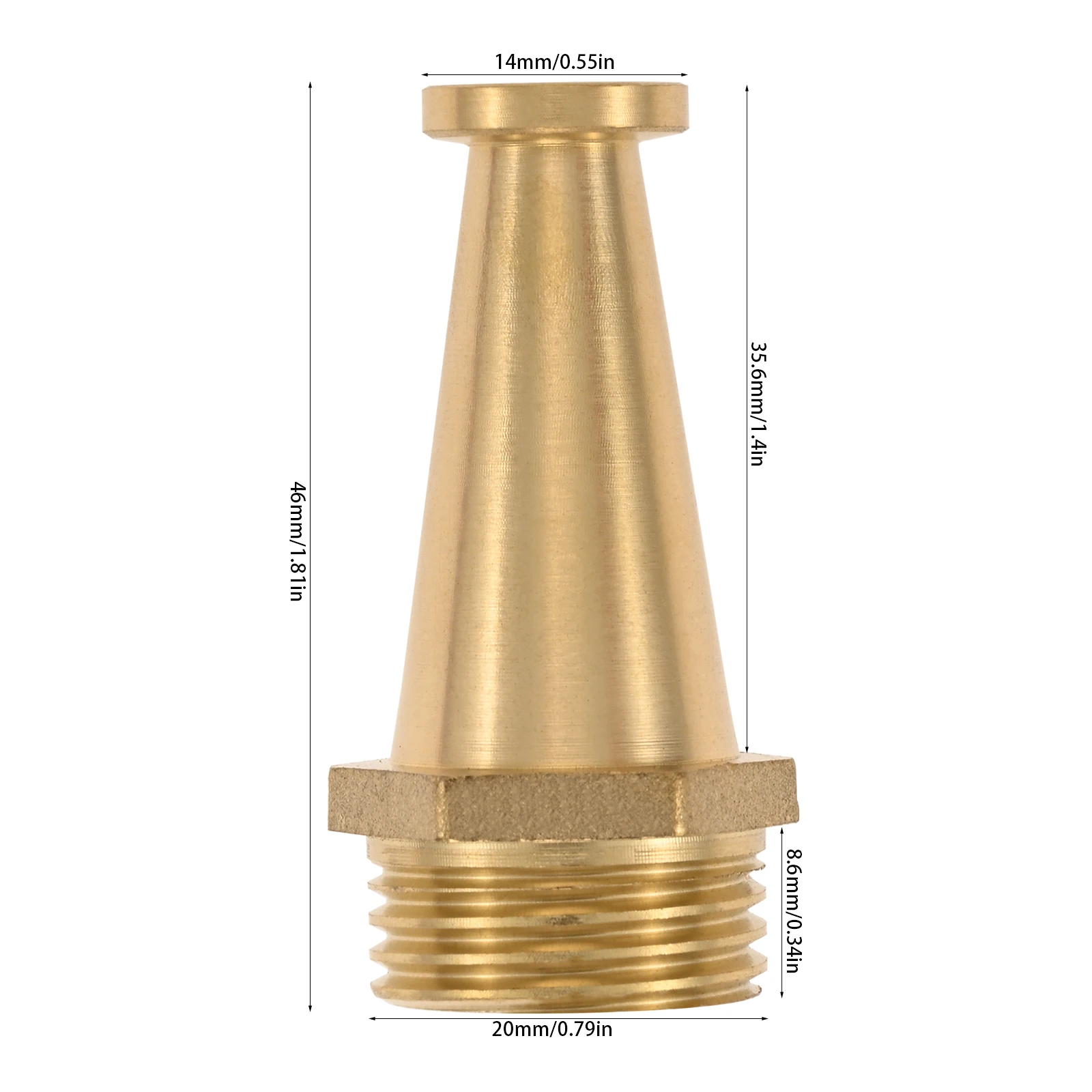 1pc Brass Fire Reel Nozzle 1/2