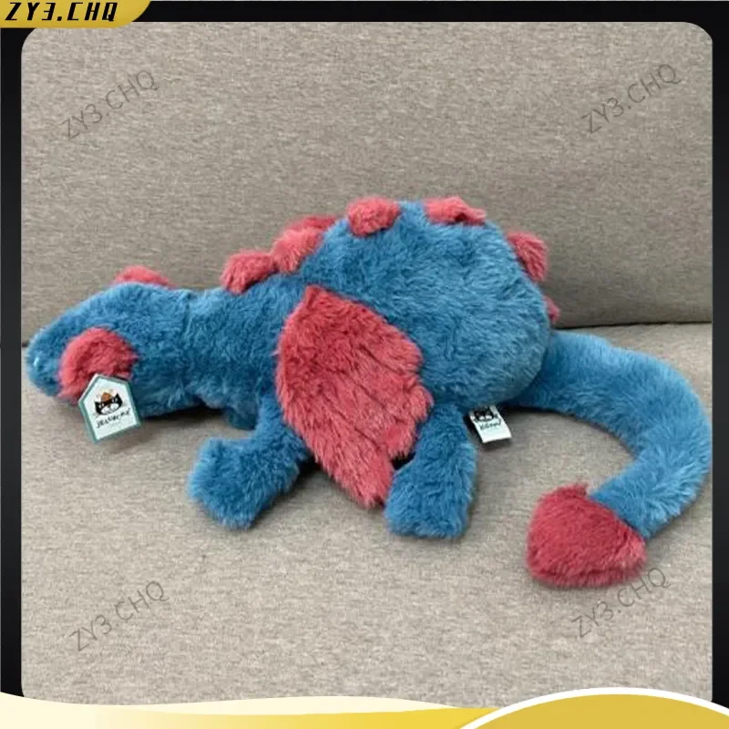 دمية تنين الثلج الممتعة، دمية التنين الأسود لتزيين المنزل، لعبة مهدئة للأطفال، هدية المهرجانات، حيوانات حشو من القطيفة