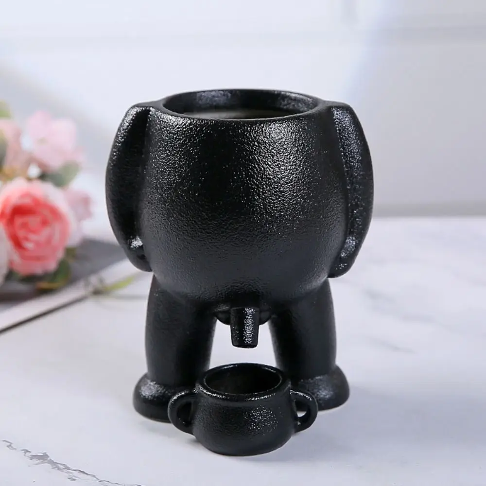 Retro Resin Funny Flowerpot Piss Pot Shape Creative Flower Pots With Drainage Holes Figure Vases for Succulents Flowers