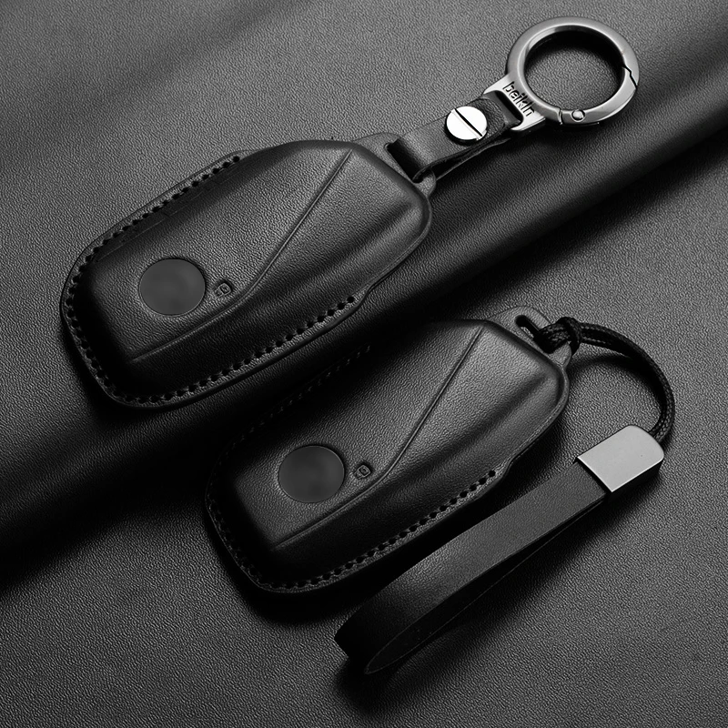 

Car Remote Key Case Cover for BMW New X1 I5 Energy Ix XM X1 I7 X7 7 Series 2023 Leather Smart Key Protect Shell Bag