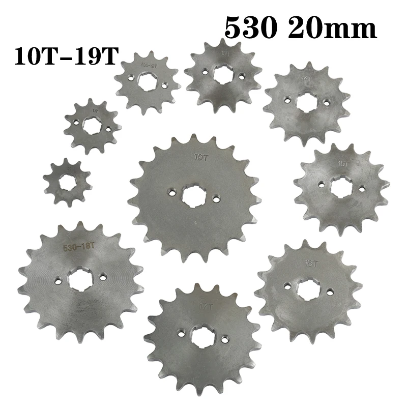 For 200 250cc Off-road Vehicle ATV, 530 Chain 20mm 10t 11T 12t 13T 14T 15t 16t 17T 18t 19T Tooth Front Engine Sprocket