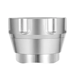 ICOFER Coffee Gravity Distributor, Gravity Adaptive Depth Espresso Distributor Fits 51/54/58MM Espresso Portafilter, Silver