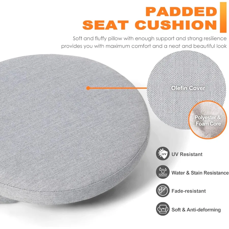 طقم طاولة بيسترو خارجي مكون من 3 قطع طقم بيسترو من الألومنيوم المصبوب لجميع الأحوال الجوية طقم طاولة وكراسي للفناء مكون من 2 مع مظلة #4