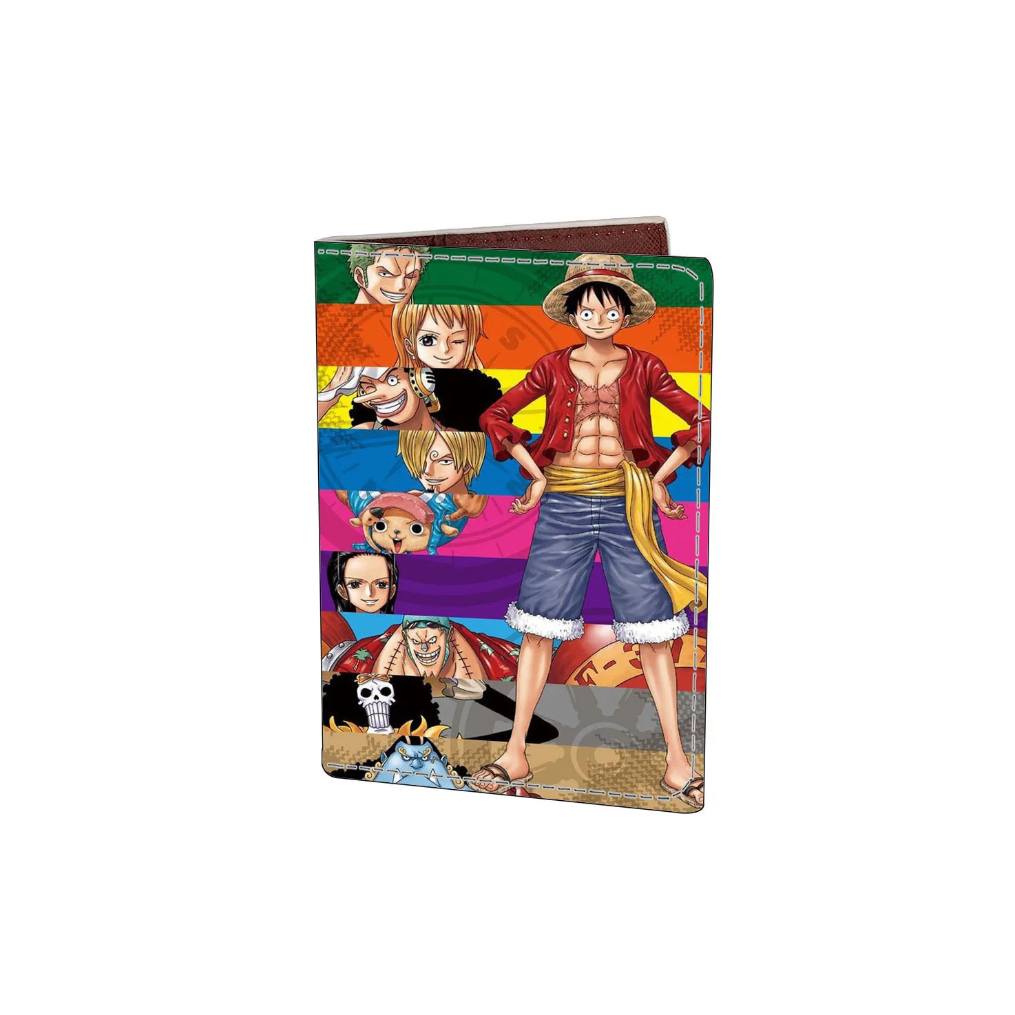 One Piece Possport Cover Luffy Cartoon Anime PU Outdoor Travel Passport Case for Women Men Document ID Card Holder Unisex