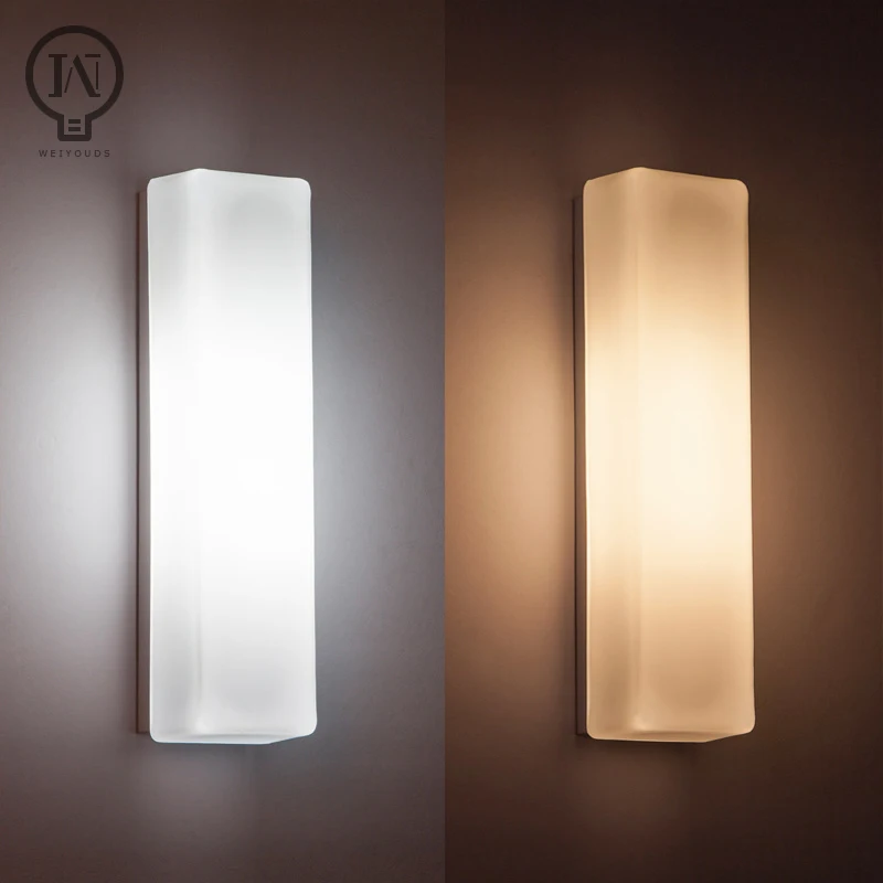 LED simple modern glass wall lamp for living room,background wall, bedroom,corridor,staircase and other home decorations