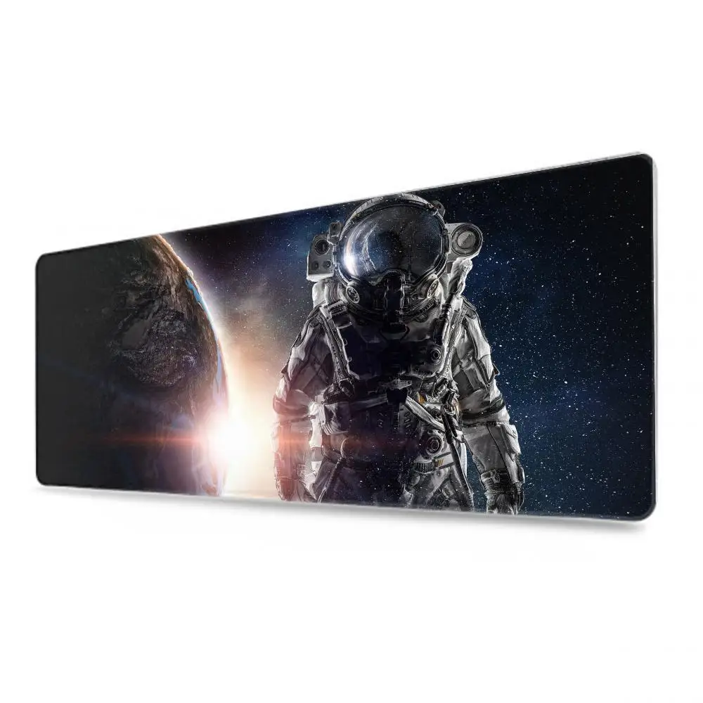 الخيال العلمي الفضاء الخارجي ماوس الوسادة لعبة الملحقات لوحة المفاتيح XXL حافة قفل كبيرة 900X400 ملم الجدول حصيرة لوحة ماوس الألعاب