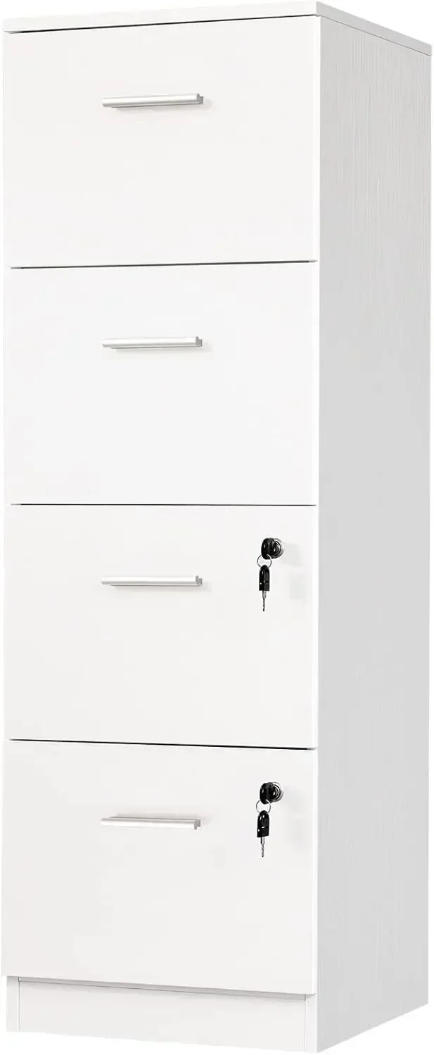 4-Drawer File Cabinet with Lock, 15.86