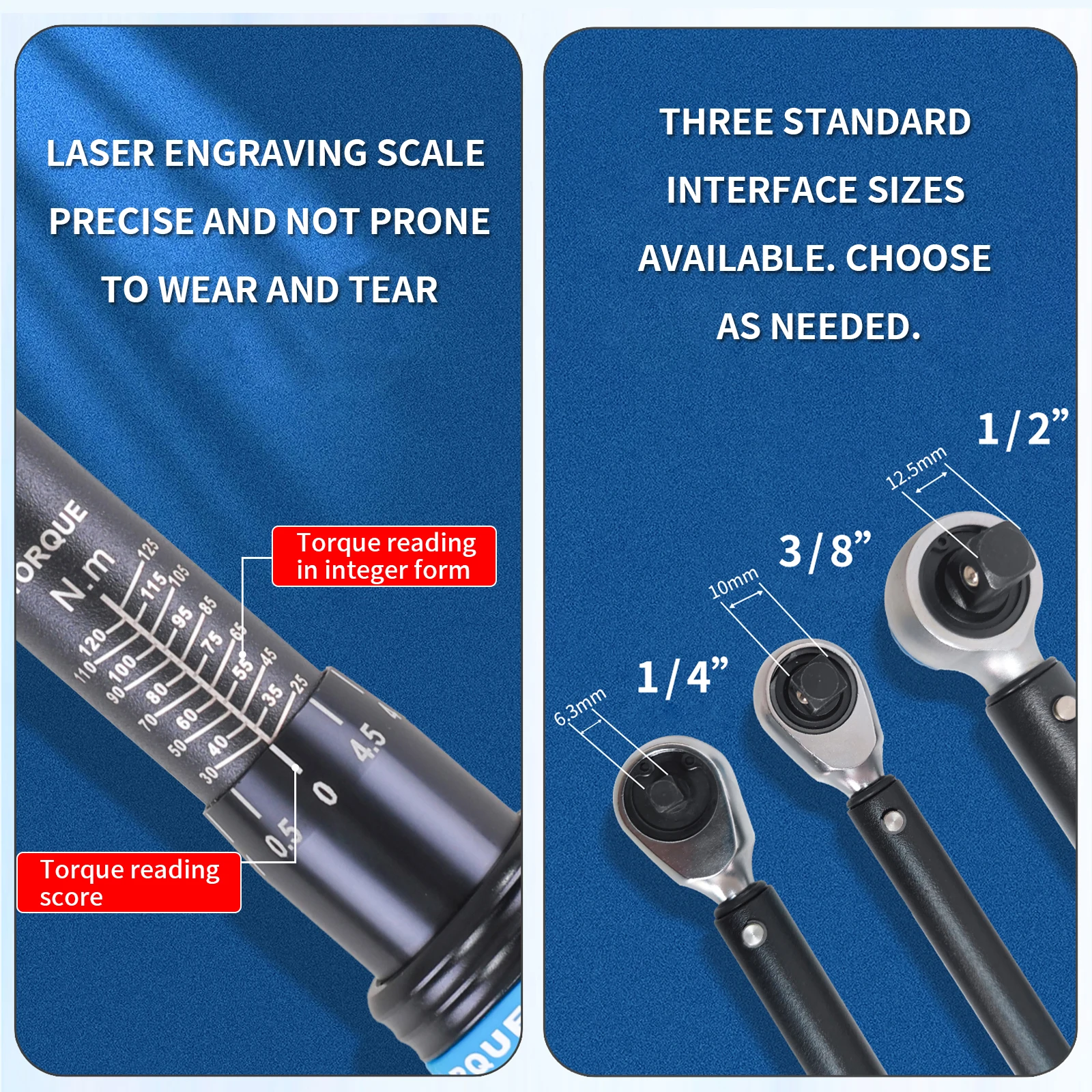 TLF مفتاح عزم دوران ميكانيكي متين عالي الدقة قابل للتعديل، مفتاح عزم دوران مزدوج الاتجاه قابل للتعديل لإصلاح السيارات #3