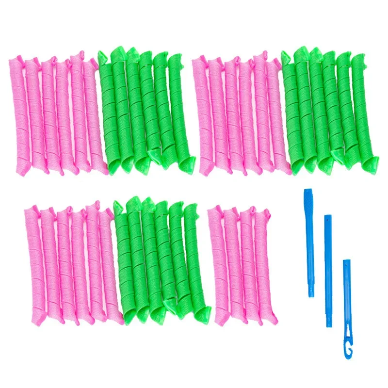 

18-40pcs Spiral Plastic Perm Stick Women Magic Curly Hair Roller Cold Perm Bar Hair Curler Barber Professional Hairdressing Tool