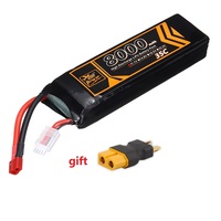 ZOP Power 11.1V 8000mAh 35C 3S LiPo Battery T Deans Plug for RC Car