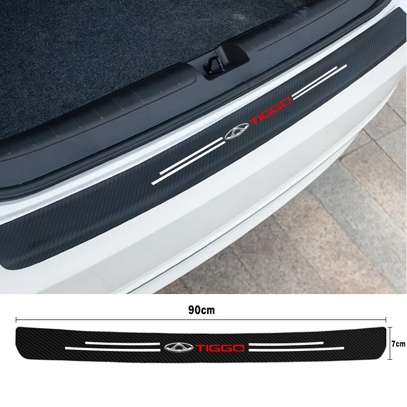 Car Rear Trunk Anti-Kicked Protection Strip for Chery Tiggo 2 3 4 5 6 7 8 3X 5X Pro T11 Auto Trunk Bumper Guard Plate Sticker