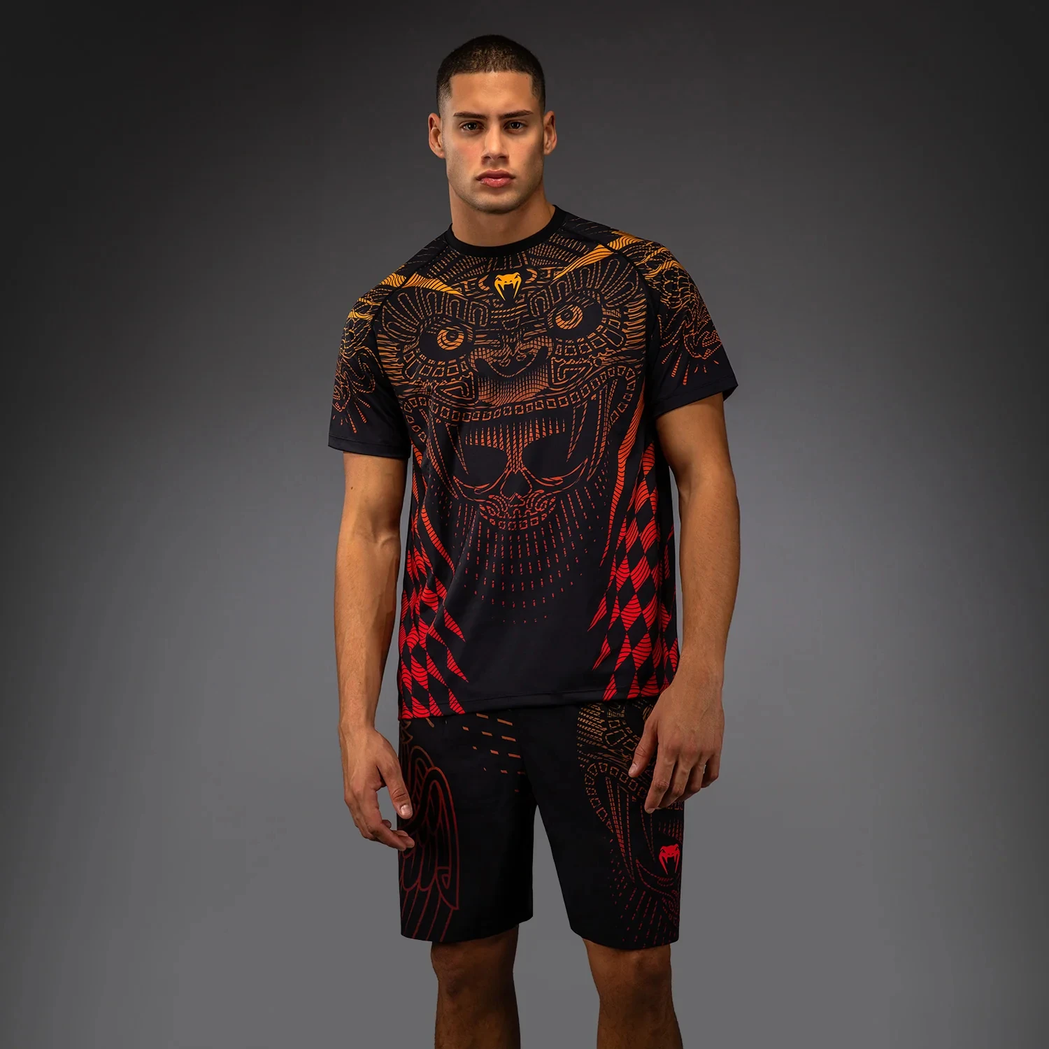 2026 Summer New Extreme Sports Tight Boxing Venum Quetzal Fury T-shirt Breathable Quick-Drying Elastic Top For Fitness Trainin