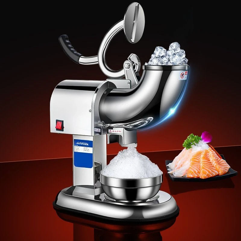 

Electric ice crusher stainless steel six knife ice shaver milk tea shop