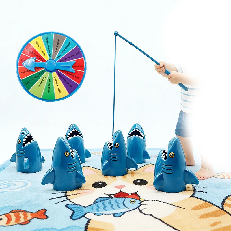Stretching Shark Fishing Game Classic Interactive Educational Family Party Desktop Entertainment Pond Board Game Gift