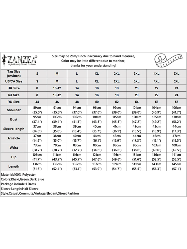 ZANZEA فستان طويل أنيق 2025 المرأة خمر الخفافيش كم فستان الشمس عادية مطوي فساتين مكتب موضة بلون رداء #6