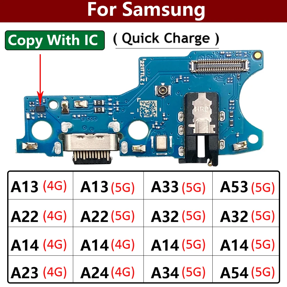 New USB Charging Board Port Dock Charger Connector Flex Cable For Samsung A13 A23 A53 A22 A32 A14 A24 A34 A54 4G 5G A145 A146