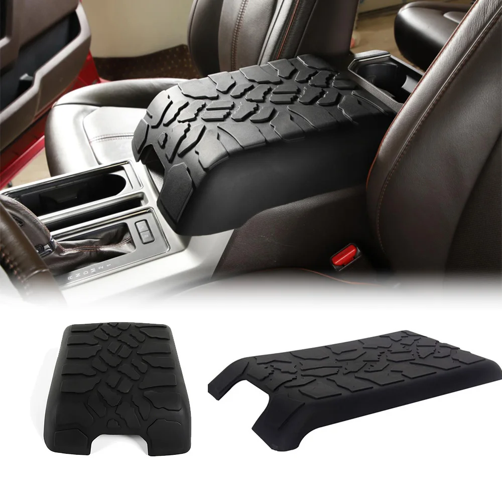 

For F150 Tire Tread ArmPad Center Console Cover Armrest Cushion For Ford F150 2009-2014 2015-2022 Armrest Box Pad Interior Parts