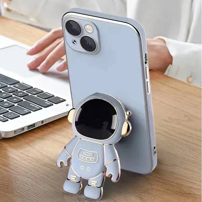 Bracket Cute Cartoon Desktop Foldable Stand Accessories 3D Anime Astronaut Phone Holder Stand Holder