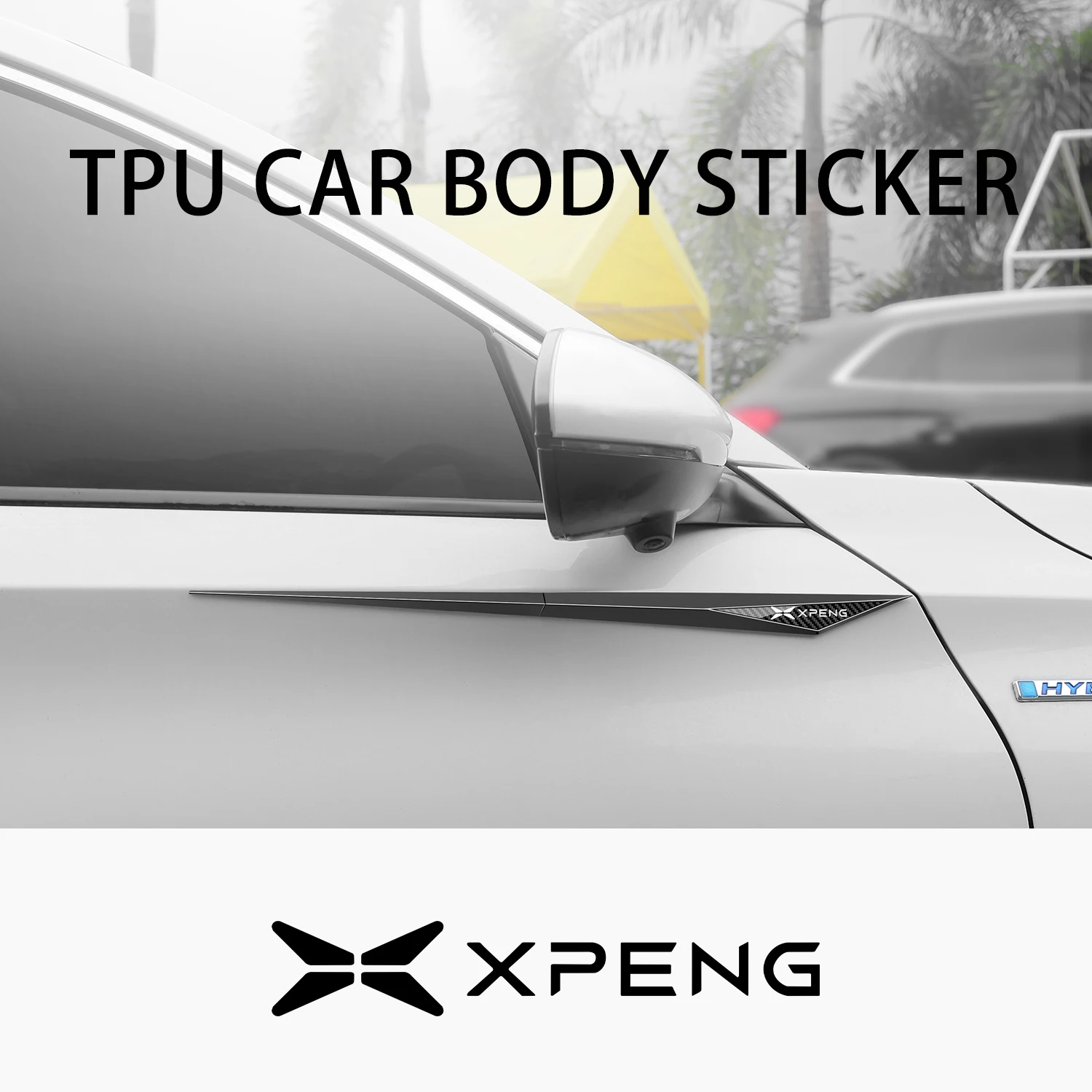 2pcs Car Body Tuning Exterior Decorative TPU Sticker For Xpeng P7 G3 G3i G9 P5 X2 N5 F30 H93 Beta 2022 2023 2024 Accessories